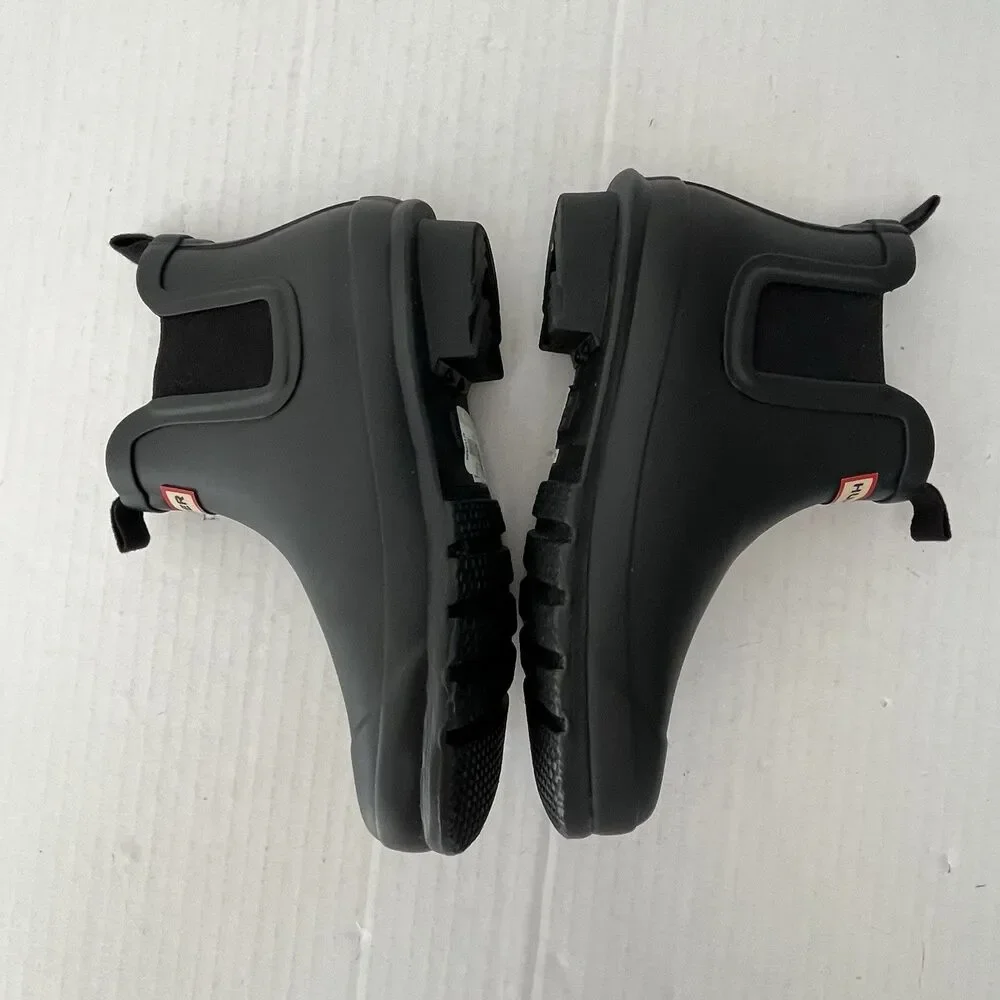 Hunter Kids Original Chelsea Rain Boots 3 Boys 4 Girls Waterproof Rubber Ankle